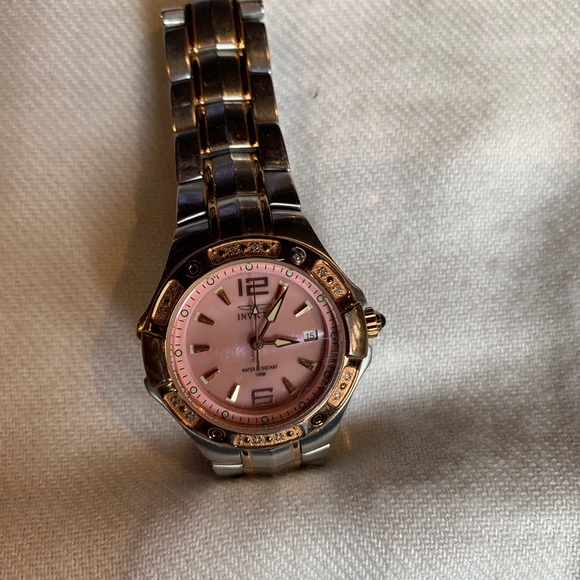 Invicta watch. Pink Mother of pearl face. - Picture 3 of 9